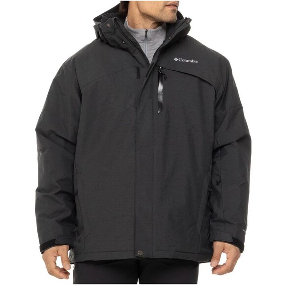 COLUMBIA MEN'S LAST TRACKS II WINTER SKI JACKET GRAY NWT SZ 3X - Picture 2 of 6